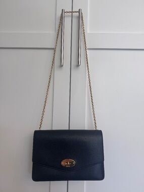 Mulberry Medium Darley Crossbody Black Leather Bag